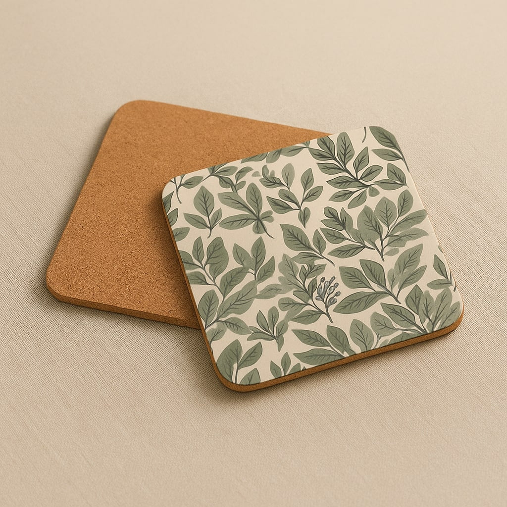 leaf harmony – Cork-Back Coaster