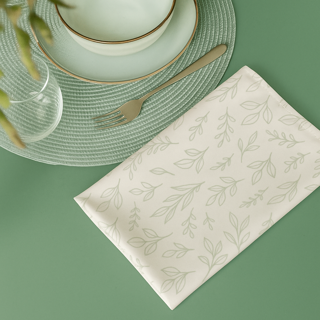 misty stems – cloth napkin set (4 pcs)