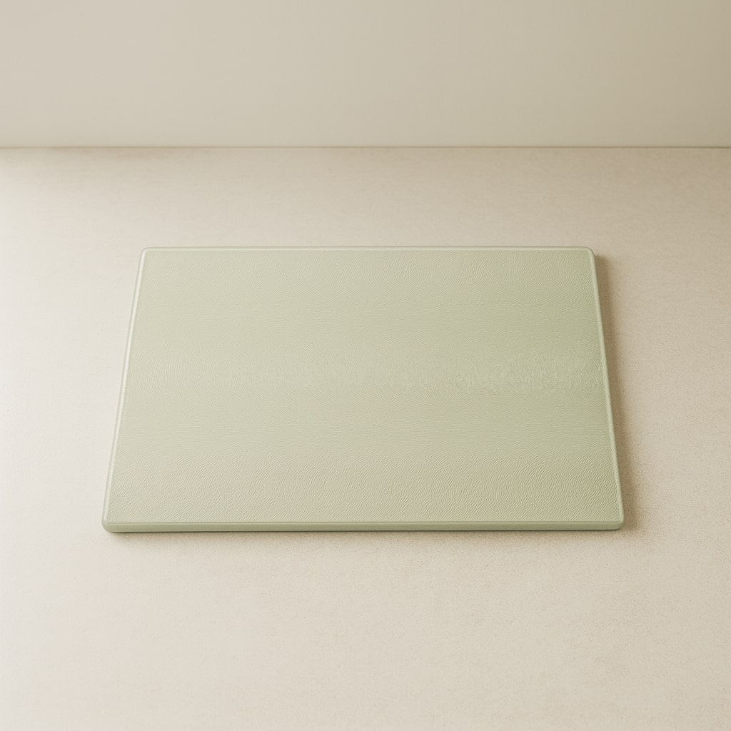 sage haze – textured glass cutting board