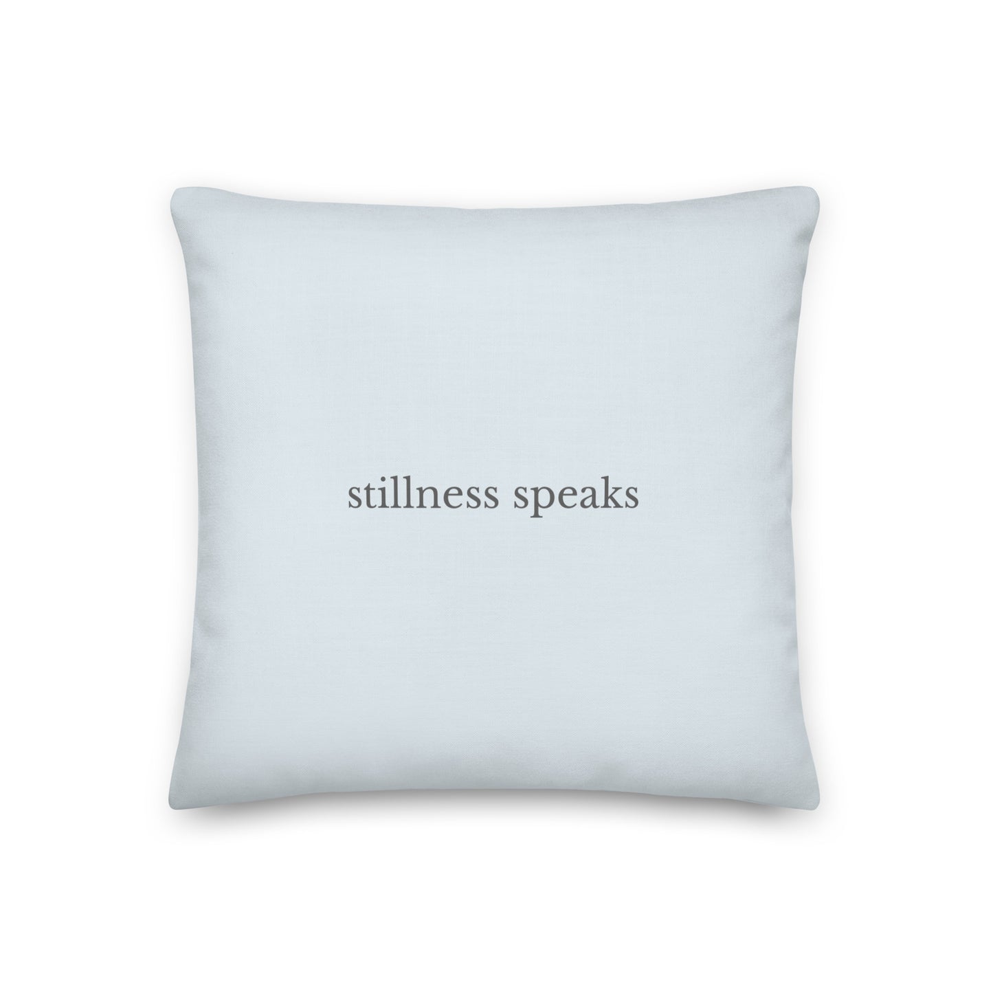 stillness speaks – Premium Linen-Feel Pillow