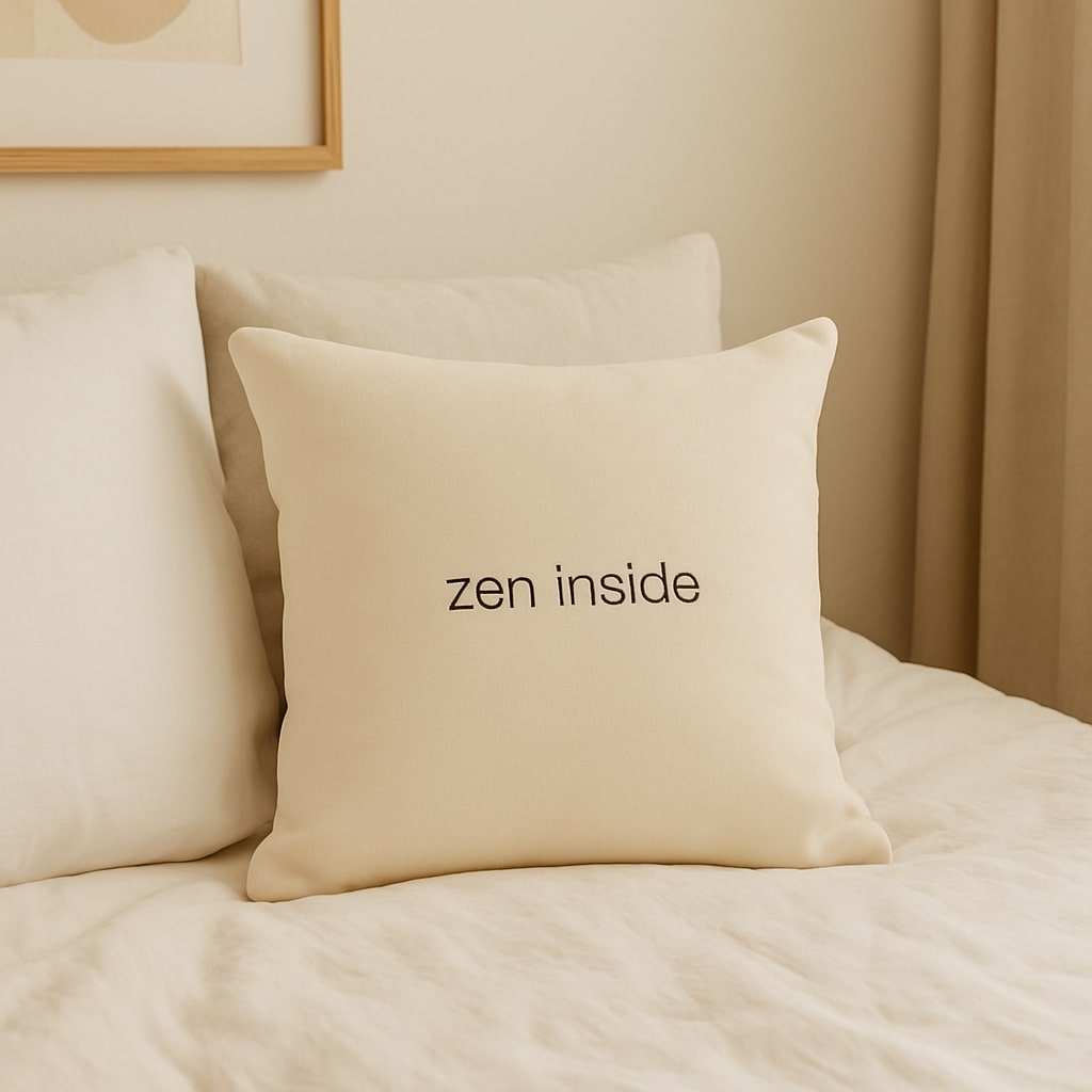 zen inside – Premium Linen-Feel Pillow