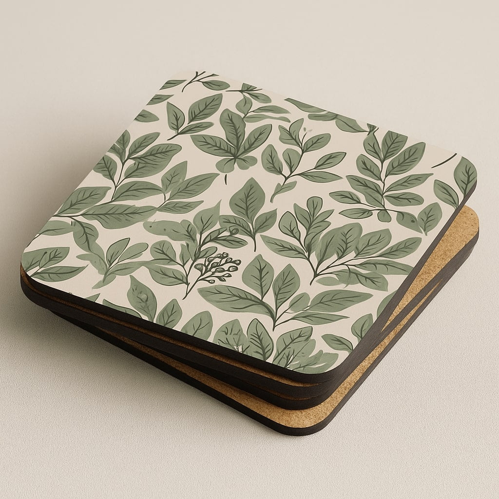 leaf harmony – Cork-Back Coaster