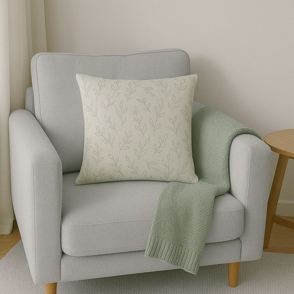 misty stems – Premium Linen-Feel Pillow