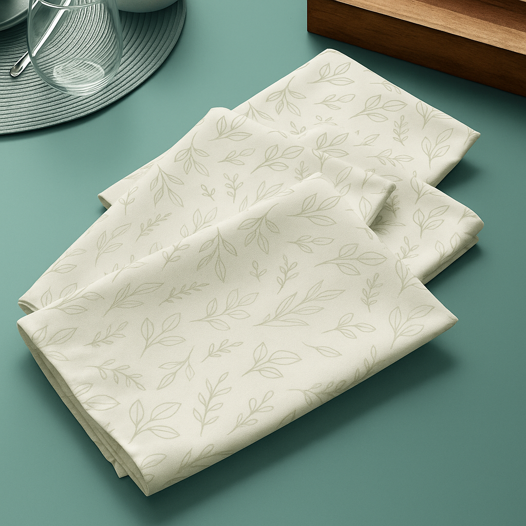 misty stems – cloth napkin set (4 pcs)