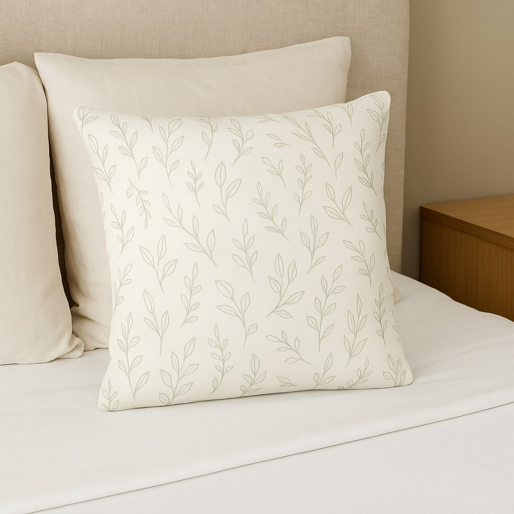 misty stems – Premium Linen-Feel Pillow