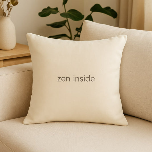 zen inside – Premium Linen-Feel Pillow