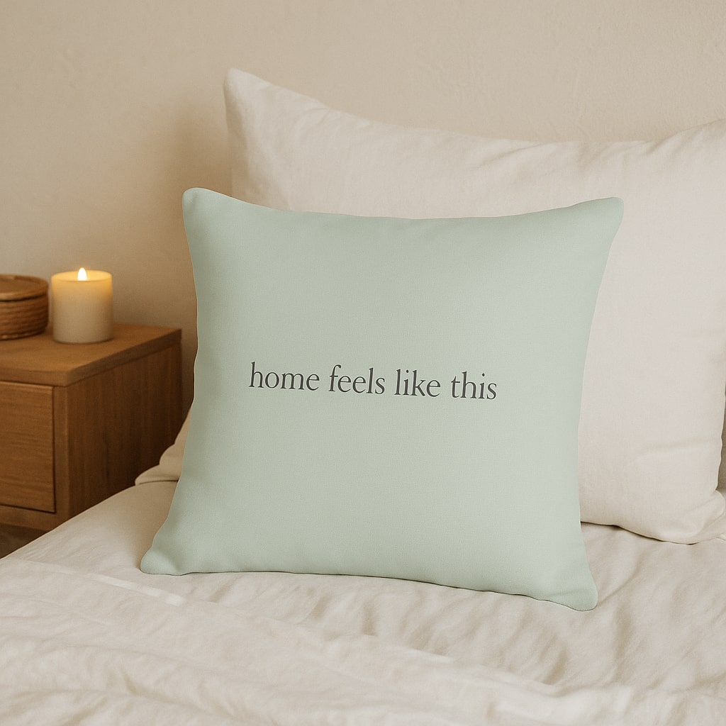 home feels like this – Premium Linen-Feel Pillow