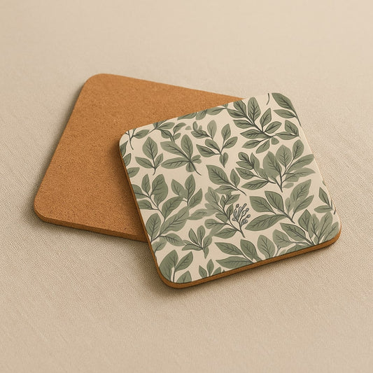 leaf harmony – Cork-Back Coaster