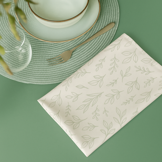 misty stems – cloth napkin set (4 pcs)