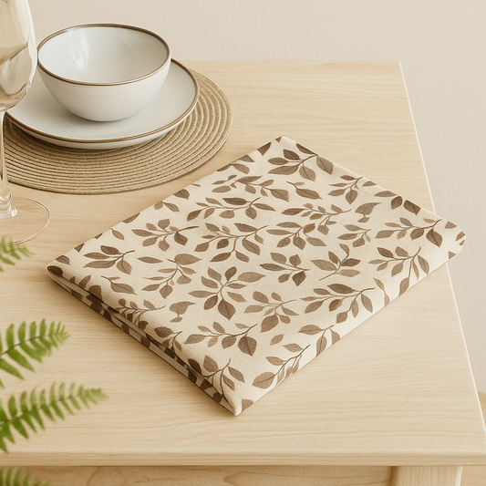 earthy leaves – cloth napkin set (4 pcs)