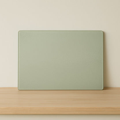 sage haze – textured glass cutting board