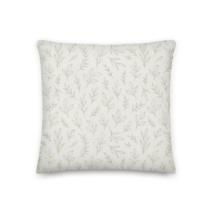 misty stems – Premium Linen-Feel Pillow