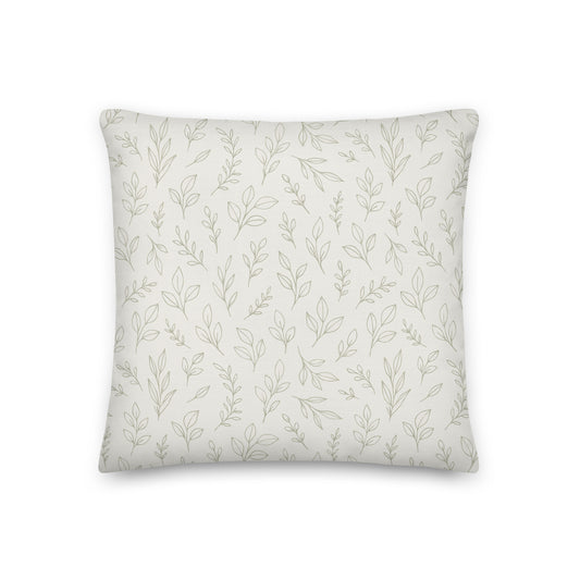 misty stems – Premium Linen-Feel Pillow