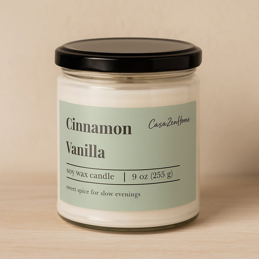 cinnamon vanilla – Premium Scented Soy Candle