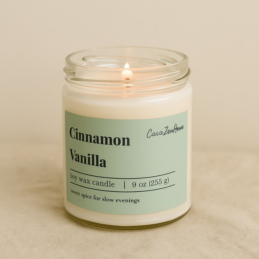 cinnamon vanilla – Premium Scented Soy Candle