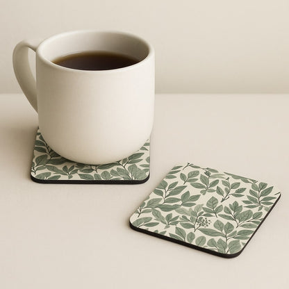 leaf harmony – Cork-Back Coaster