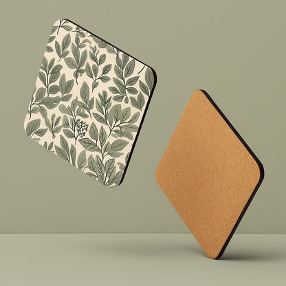leaf harmony – Cork-Back Coaster